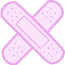 bandage_pinkcross emote