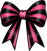 Blackandpinkbow emote