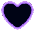 PurpleNBlackGlowHeart emote