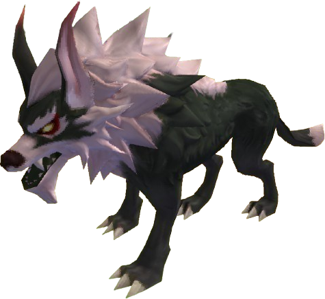 wolf static emote