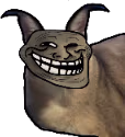 FloppaTrollFace emote