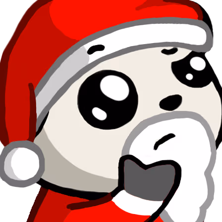 PandaSantaThink emote