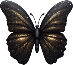 Blackglitterbutterfly emote