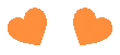 Orangeheartgif emote