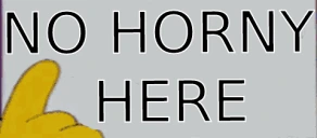 NOHORNY emote