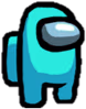 Among_Us_Cyan emote