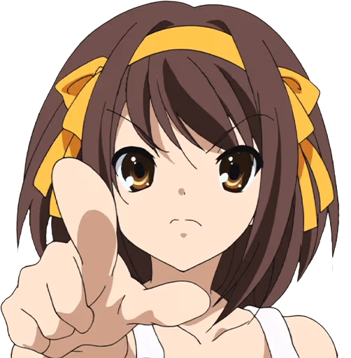haruhi_indicate emote