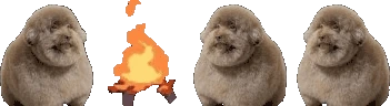 scoobertsittingverycomfortablearoundacampfirewithitsfriends emoji