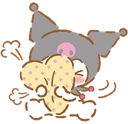 KuromiEmbarassedHug emote