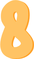 pastelorange_number_eight static emote