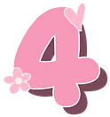 Pink_four_heart_flower emote