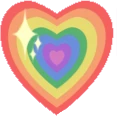 SparklyPrideHeart emote