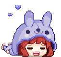 Purple_Kawaii_Bunny emote