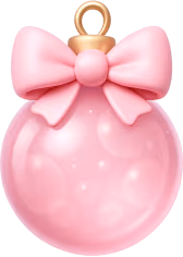 Pinkchristmasornament emote