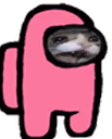 AmongUs_PinkSadcatScreech emote