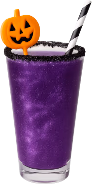 Purplehalloweendrink emote