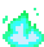 PixelCyanFire emote