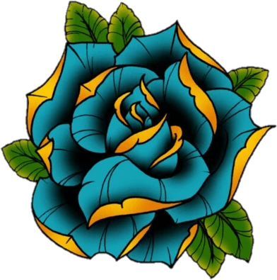 BlueTattooFlower emote