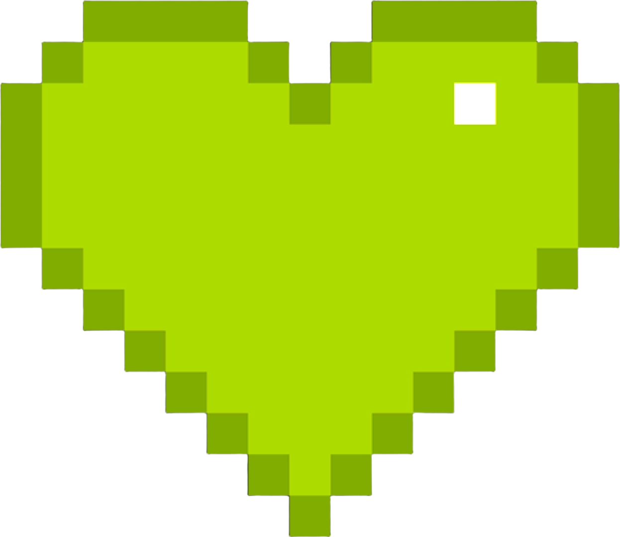 PixelHeartGreen static emote