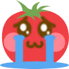 tomatoCryBlush emote