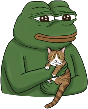 PepeHoldingCat emote