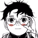 Okarun_BlushSmile emote