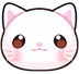 Cutewhitecat emote