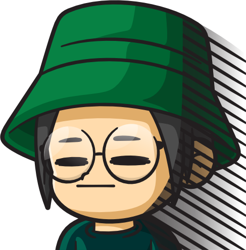 BucketHatFlatFace static emote