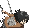 MikasaSlash animated emote