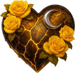 Yellow_goth_heart emote