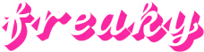 Whitepinkfreakytext emote