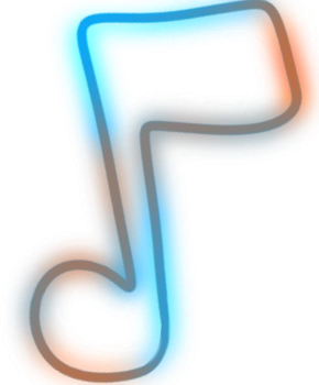 MusicNote_BlueOrange emote
