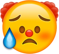 clowndisappointed emote