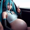 pregnantmiku emote