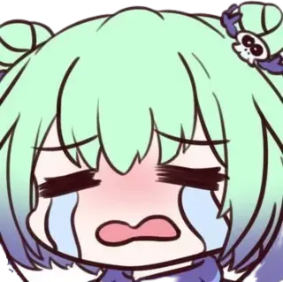Crying sticker