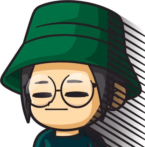 BucketHatFlatFace emote