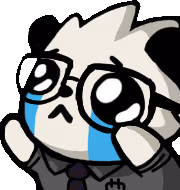 PandaSadGlasses emote