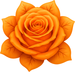 Orangewinterflower emoji