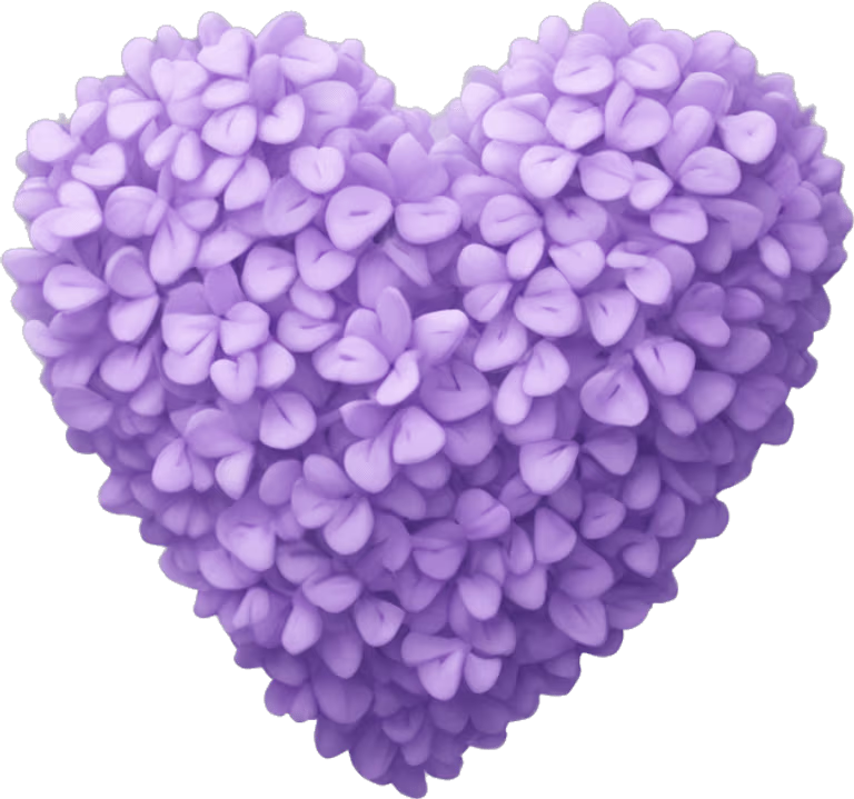 Purpleflowerheart emote