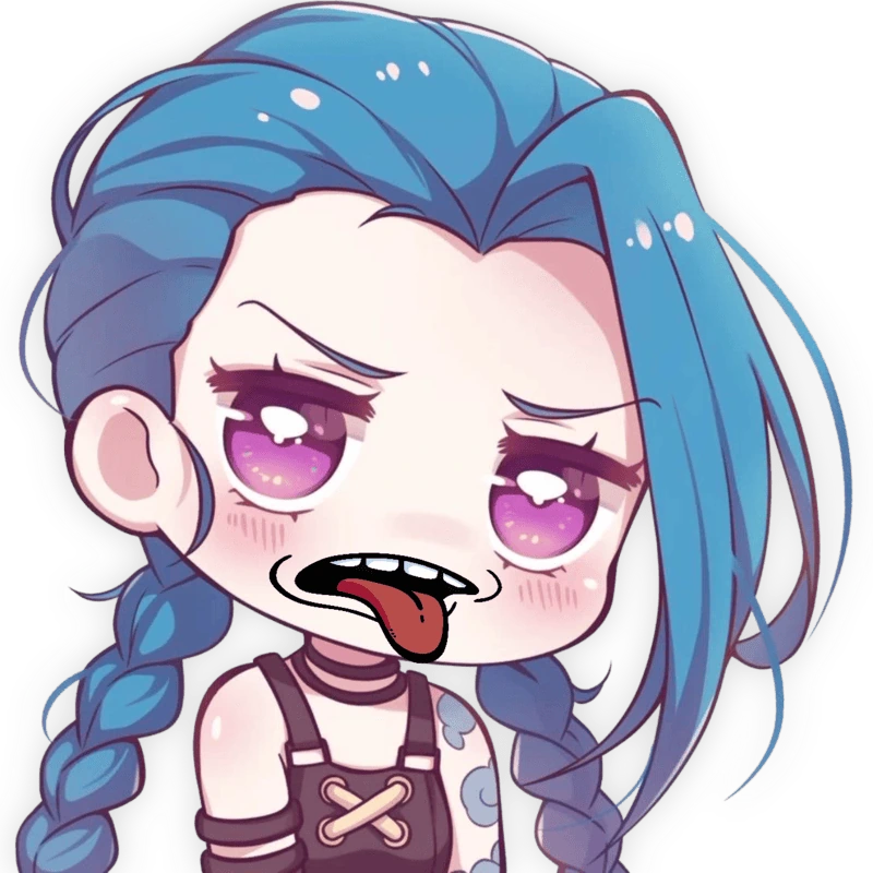 Jinx_Disgusted emote