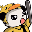 PandaDuckCop emote