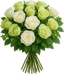Whitegreenroses static emote