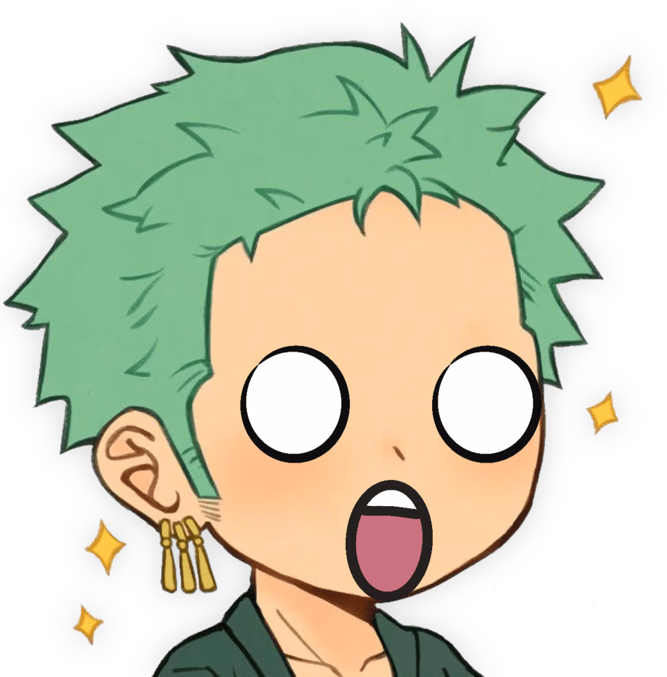 Zoro_Shocked emote