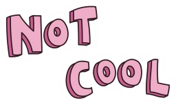 Not_cool_text emote