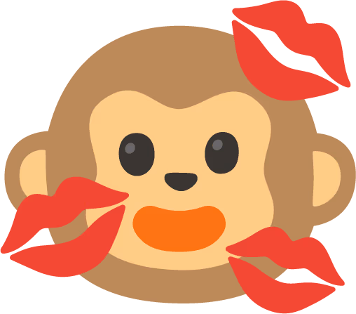 Monkey_Kisses_Face emote