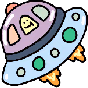 spaceship emote