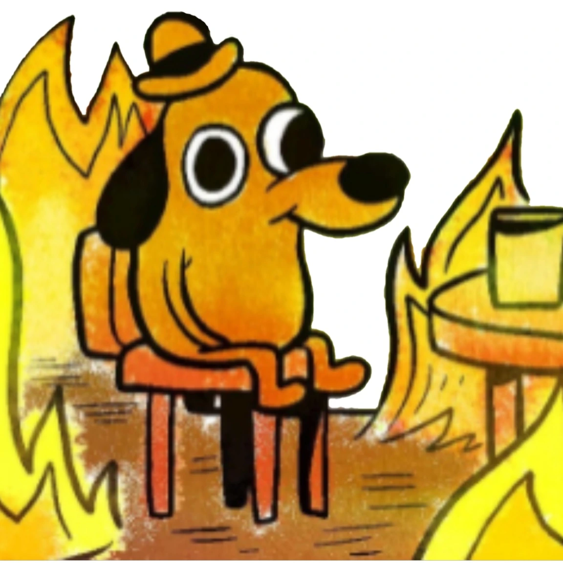 ThisisFineFire emote