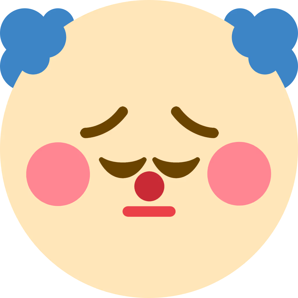 pensive_clown_2 emote