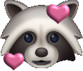 Lovey_Raccoon static emote