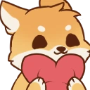 ShibaHeart emote